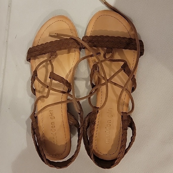 STEVE MADDEN BROWN STRAPPY‎ SANDALS (sz 7) - Picture 6 of 6
